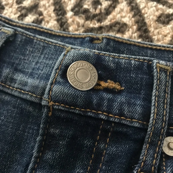 Levis Mile High Jean Shorts Size 27 - Picture 3 of 4